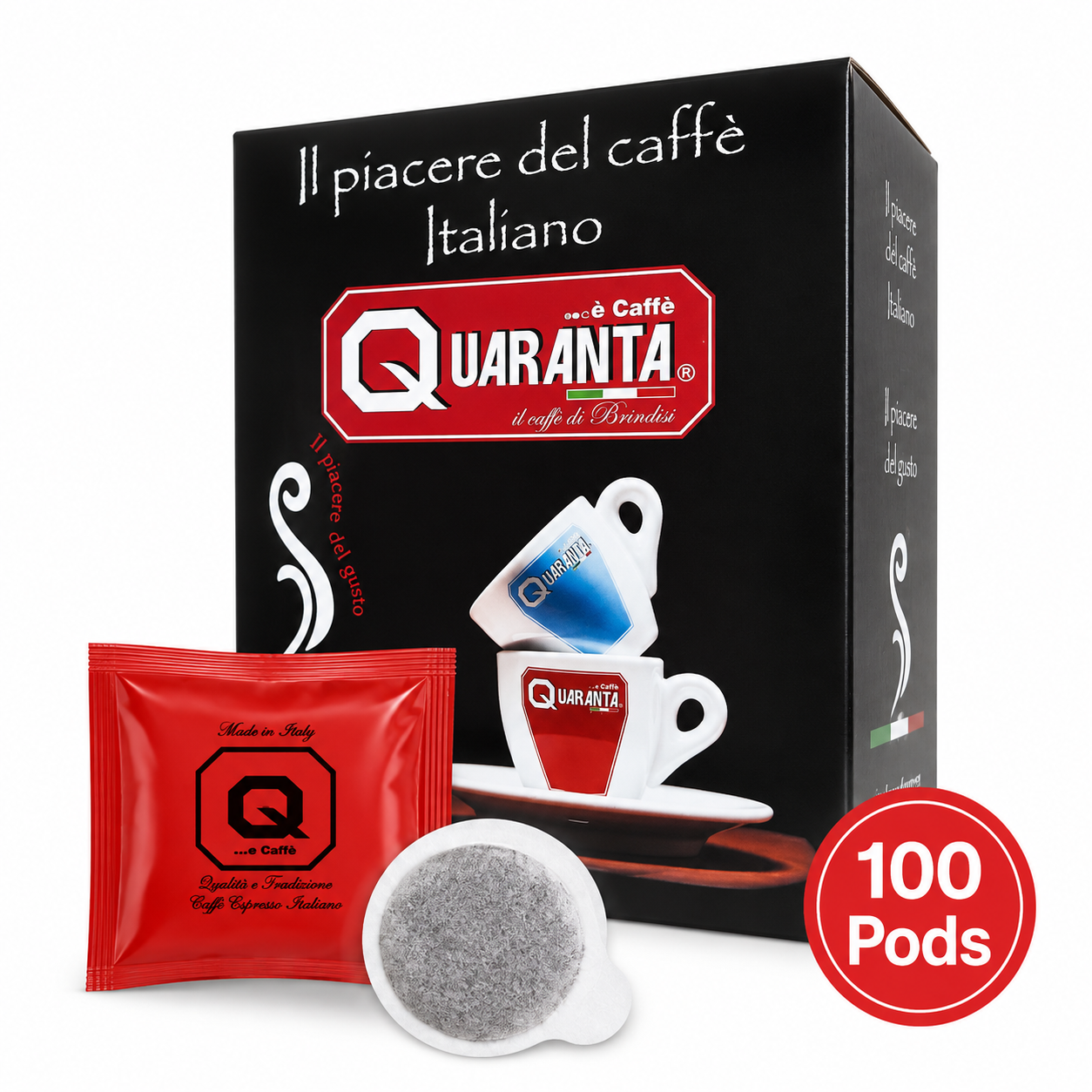 Intense ESE Coffee Pods 44mm – Bold Italian Espresso