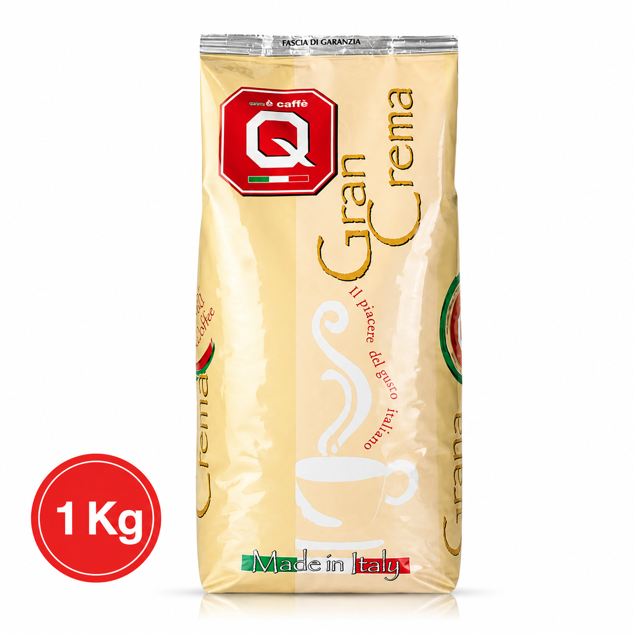 Gran Crema Italian Coffee Beans – Rich Crema Espresso Blend (30% Arabica / 70% Robusta)