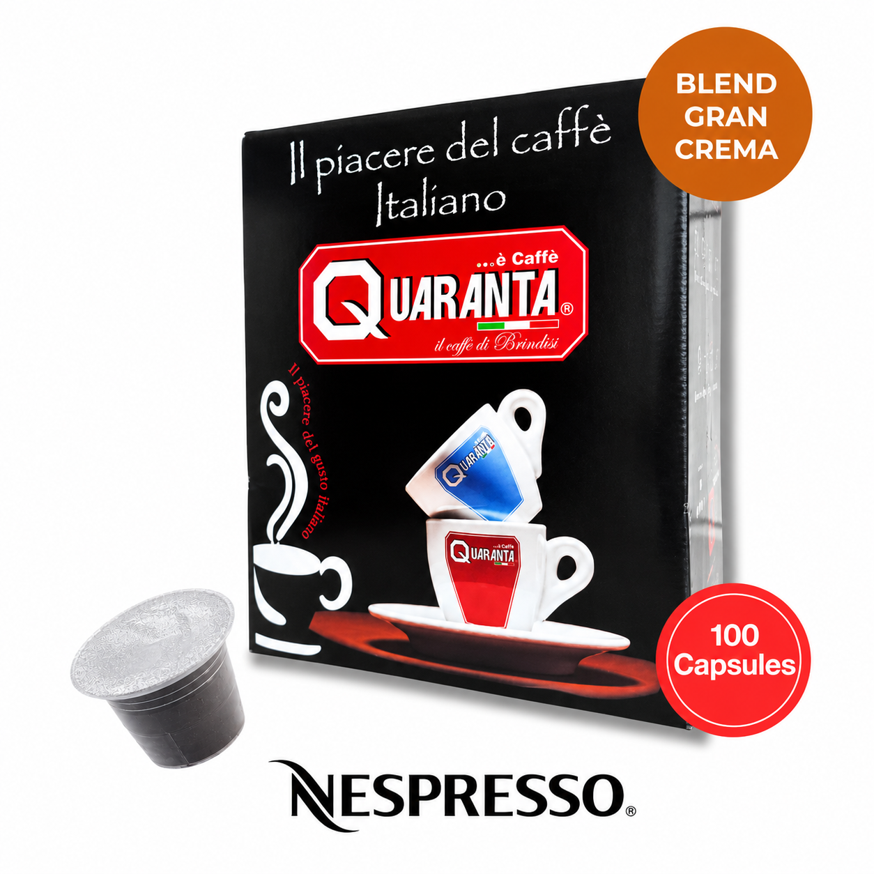 Gran Crema Nespresso Compatible Coffee Capsules – Italian Espresso